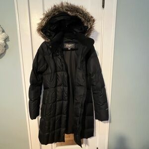 Eddie Bauer Lodge Down Parka Black Size Medium